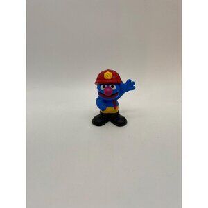 Hasbro Sesame Street Grover Firefighter Figurine: Educational Preschool Toy